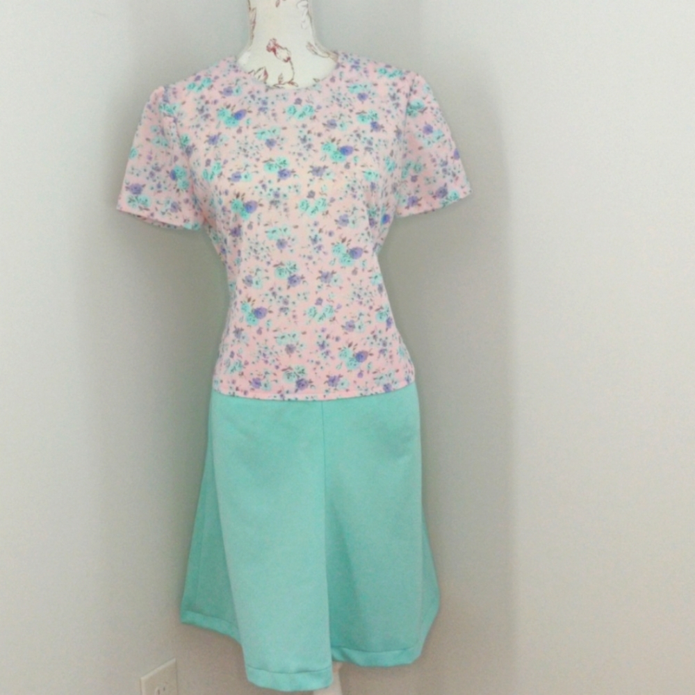 Handmade Floral Vintage Dress